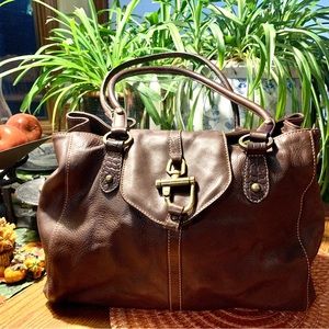 I santi Italian leather duffle bag
